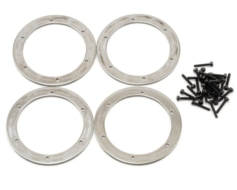 HPI 6 Hole Beadlock Ring Set (Silver) (4)