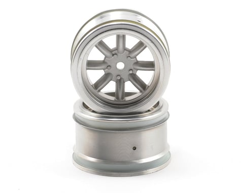 HPI 12mm Hex 31mm Vintage 8 Spoke Wheel (2) (Matte Chrome)