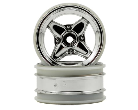 HPI MX60 4 Spoke Wheel (Chorme) (2) (0mm Offset)