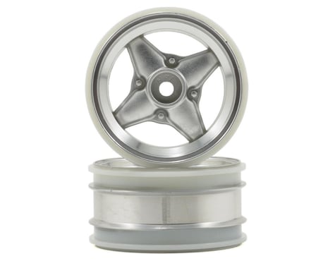 HPI MX60 4 Spoke Wheel (Matte Chorme) (2) (3mm Offset)