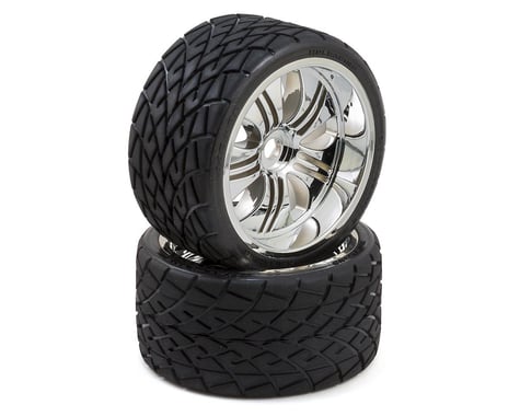 HPI Mntd Phaltline Tire/Tremor Chrome Wheel