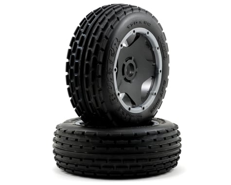 HPI Pre-Mounted Dirt Buster Rib Front Tire w/Black Wheel (2)