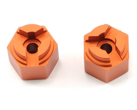 HPI 4mm Offset Aluminum Hex Hub (Orange) (2)