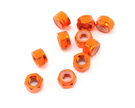 HPI 5mm Aluminum Locknut (Orange) (10)