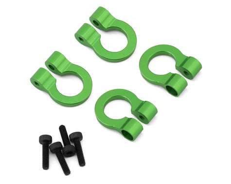 Hot Racing 1/10 Aluminum Tow Shackle D-Rings (Green) (4)