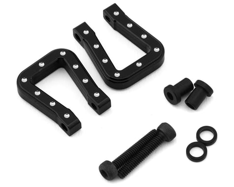 Hot Racing 1/10 Aluminum Monster Flat Tow Shackles (Black) (2)