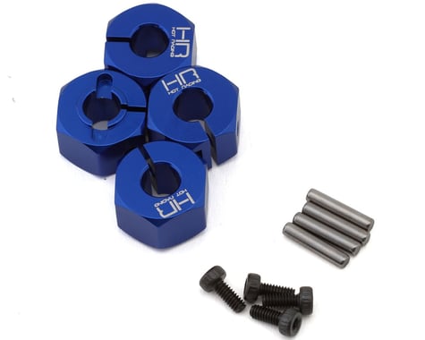 Hot Racing 12mm Aluminum Clamping Wheel Hex Set for Traxxas® Mini Maxx® (Blue)