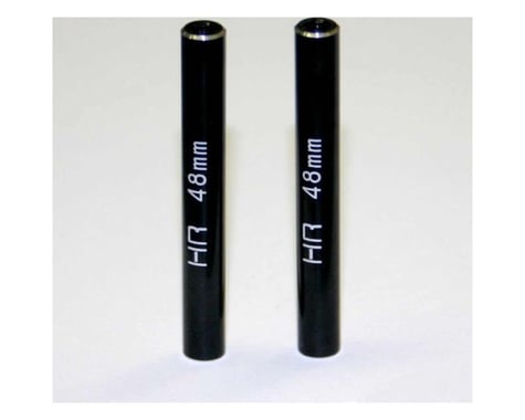 Hot Racing 6x48mm Aluminum Standoff Post Link (Black) (2)