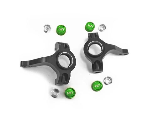 Hot Racing Black Aluminum Steering Knuckle Scorpion