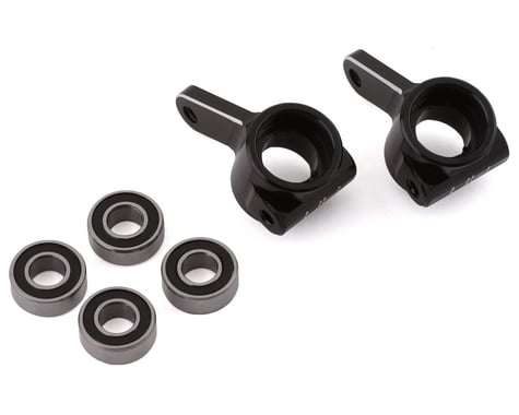 Hot Racing Aluminum Front Knuckle Set for Traxxas 2WD (Black)
