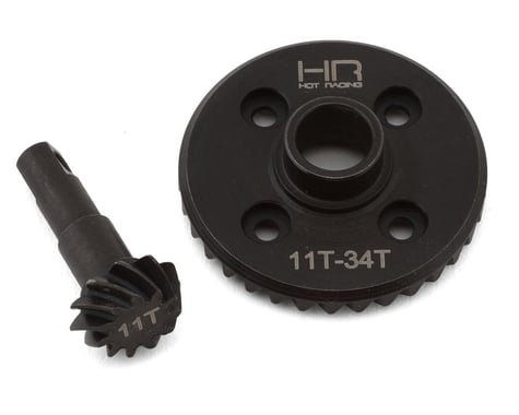 Hot Racing Traxxas TRX-4 Steel Helical Differential Ring & Pinion Gears (11/34T)