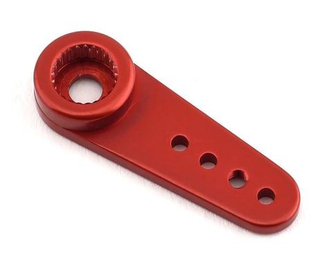 Hitec Machined Aluminum Single Sided Servo Horn (Red) (25T)