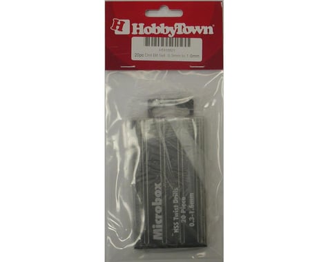 HobbyTown Drill Bit Set (20pcs) (0.3mm-1.6mm)