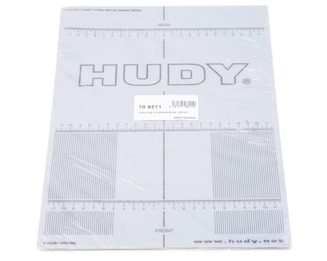 Hudy Plastic Set-Up Board Decal For 1/10th Scale