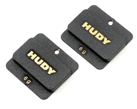 Hudy 6 Gram Low CG LiPo Chassis Balancing Weights (2)