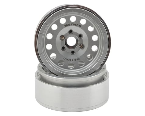 Incision Method 1.9" MR307 Aluminum Beadlock Wheels (2) (Clear)