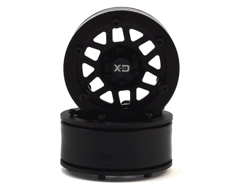 Incision KMC XD229 Machete 1.9" Plastic Beadlock Wheels (2) (Black)