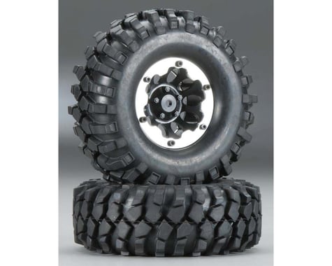 Team Integy All-Terrain Pre-Mounted 1.9" Tires w/10-Hole Beadlock Wheels (2)