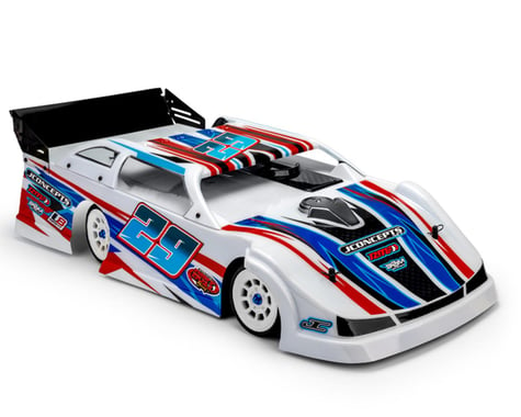 JConcepts L8 Night G3 Speedway 1/10 Dirt Oval Latemodel Body w/Spoiler (Clear)