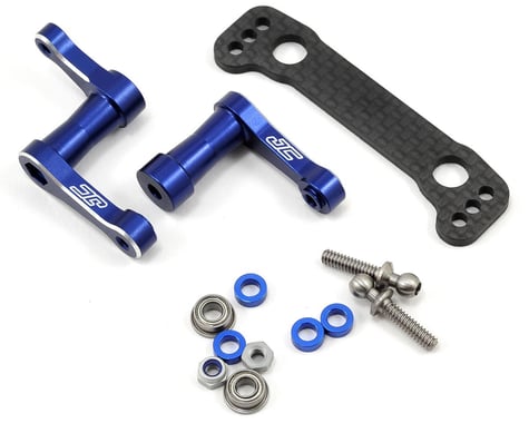 JConcepts B44 Aluminum Steering Bellcrank Assembly (Blue)