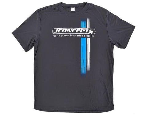 JConcepts Gray Racing Stripes Moisture Wicking T-Shirt