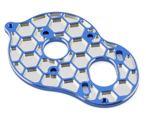 JConcepts Associated B6 'Honeycomb' 3 Gear Standup Motor Plate (Blue)
