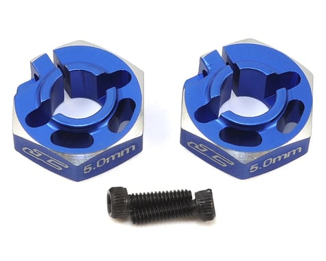 JConcepts B6/B6D 5.0mm Aluminum Lightweight Clamping Wheel Hex (2) (Blue)
