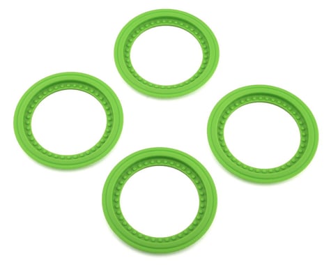 JConcepts Tribute Monster Truck Wheel Mock Beadlock Rings (Green) (4)