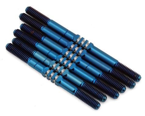 JConcepts XRAY XB4 2024 Fin Titanium Turnbuckle Set (Blue) (6)