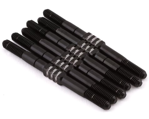 JConcepts TLR 22 5.0 3.5mm Fin Titanium Turnbuckle Kit (6) (Black)