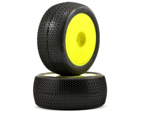 JConcepts Sevens Half-Ups 1/8th Truggy Pre-Mounted Tires (2) (Yellow)
