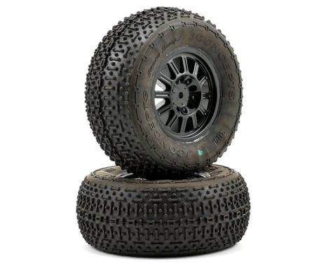 JConcepts Goose Bumps Pre-Mounted SC Tires (Rulux) (2) (SC10 Rear)