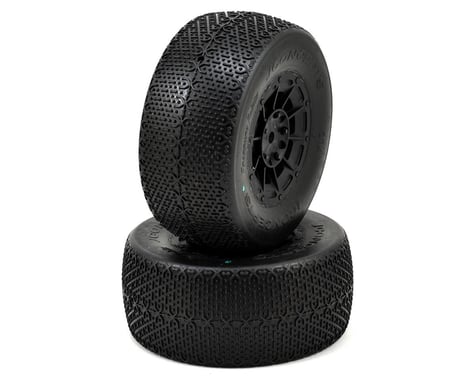 JConcepts Pressure Points Pre-Mounted SC Tires (Hazard) (2)