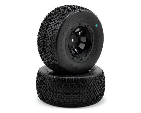 JConcepts 3D's Pre-Mounted SC Tires (Hazard) (2) (SC6/Slash/Blitz)