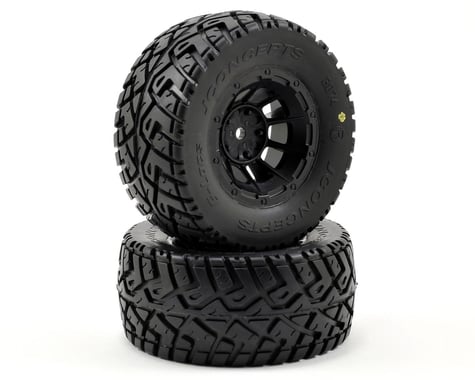 JConcepts G-Locs Pre-Mounted SC Tires (Hazard) (2) (Slash Front)
