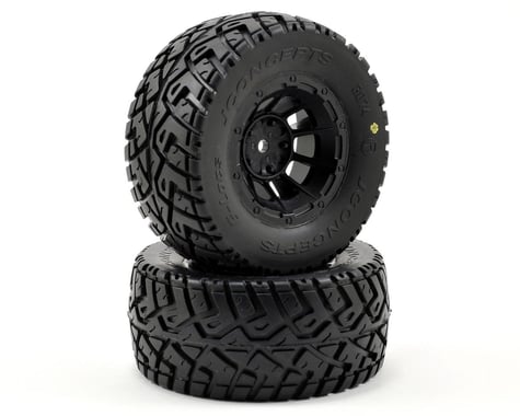 JConcepts G-Locs Pre-Mounted SC Tires (Hazard) (2) (Slash Rear)