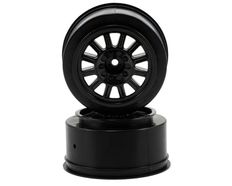 JConcepts 12mm Hex Rulux Short Course Wheels (Black) (2) (Slash/Blitz)