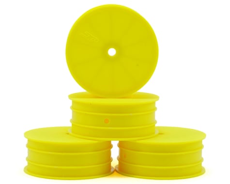 JConcepts 12mm Hex Mono 2.2 Hex Front Wheels (4) (TLR 22 5.0) (Yellow)