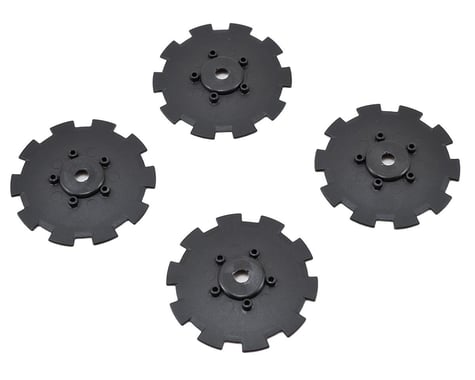 JConcepts Hazard Wheel Dish (Black) (4) (SC5M)