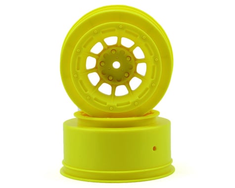 JConcepts 12mm Hex Hazard Short Course Wheels (Yellow) (2) (Slash Front)
