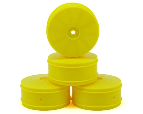 JConcepts 9.5mm Hex Bullet 60mm 4WD Front Buggy Wheels (4) (B44.2) (Yellow)