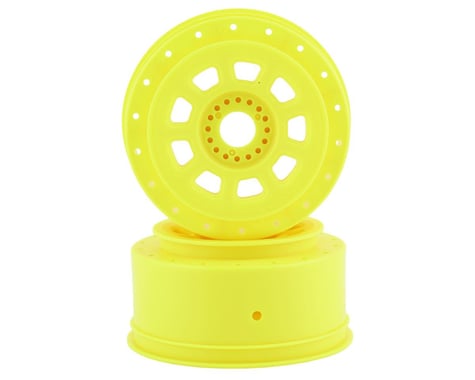 JConcepts 9-Shot Short Course Dirt Oval Wheels (2) (Yellow)