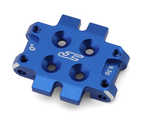 JConcepts RC10B7 Aluminum Front Bulkhead (Blue) (0°)