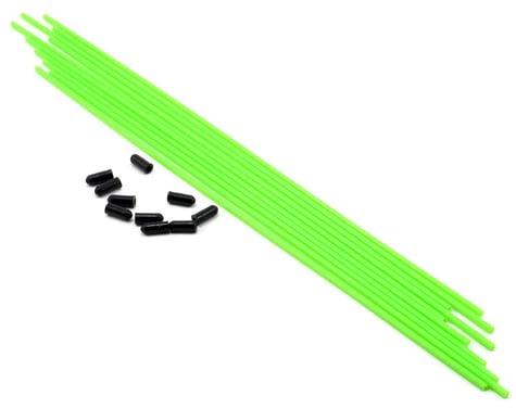 JQRacing Antenna Tubes w/Caps (Green) (10)