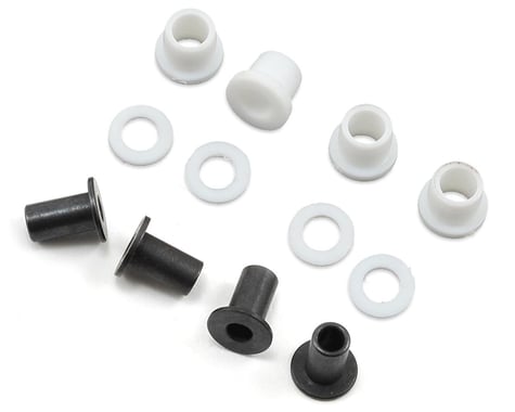 JQRacing THE White One-Piece CNC Shock Cap Mounting Hardware Set