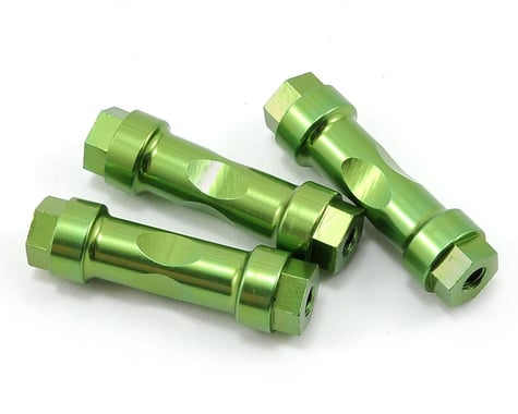 JQRacing Aluminum Wing Mount Post Set (Green) (3)