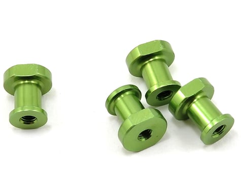 JQRacing Lightweight Aluminum Shock Holder Set (Green) (4)