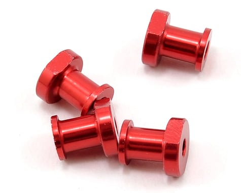 JQRacing Lightweight Aluminum Shock Holder Set (Red) (4)