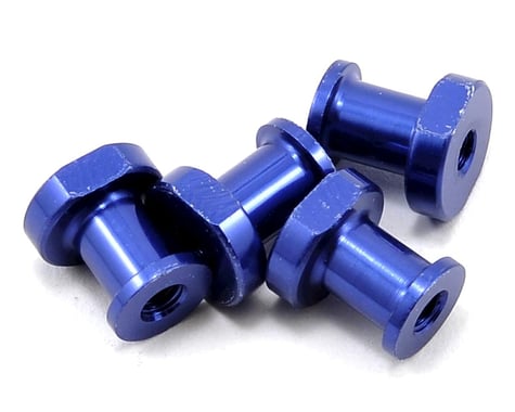 JQRacing Lightweight Aluminum Shock Holder Set (Blue) (4)