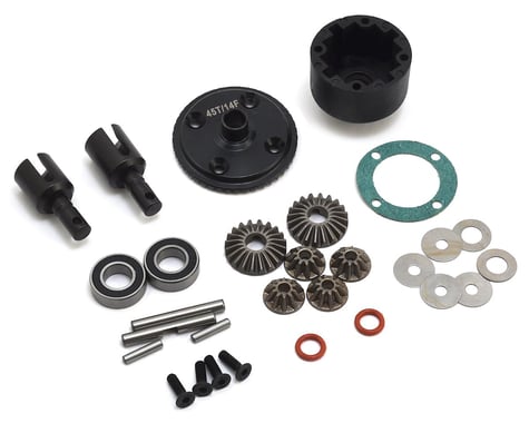 JQRacing Complete Front Differential Set (45/15) (Black Edition)